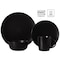 Quickway Imports 16 PC Dinnerware Dish Set for 4 Person - Mugs, Salad and Dinner Plates and Bowls Sets, Matte Black QI004501 - alternate 6